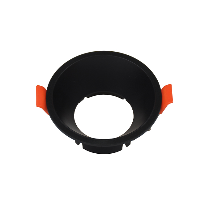 Aro de encastrar ONIRO ABS redondo Alt.3,5xD.8,1cm em ABS preto - Image 2