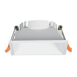 Aro de encastrar ONIRO ABS quadrado C.8,1xL.8,1xAlt.3,5cm em ABS branco