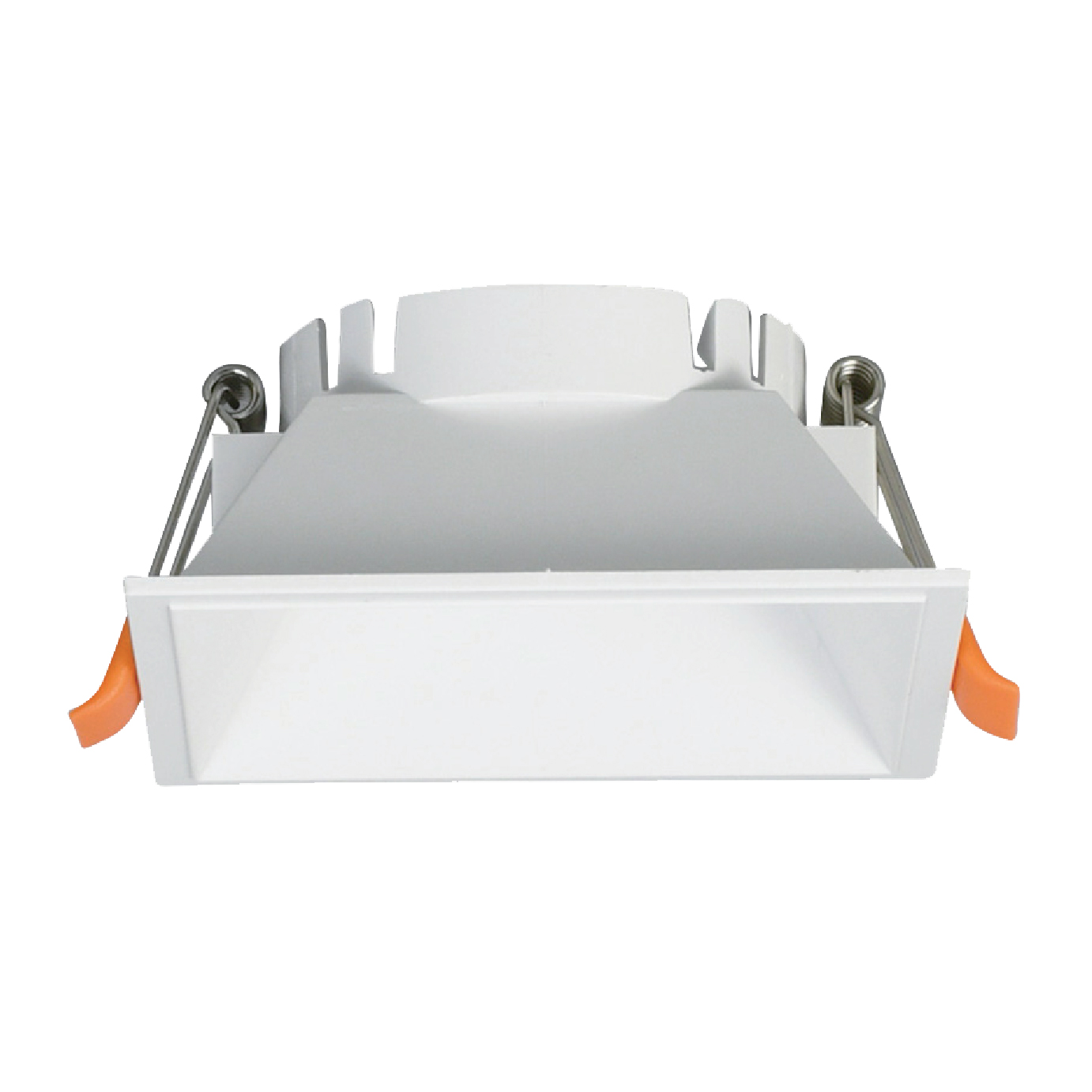 Aro de encastrar ONIRO ABS quadrado C.8,1xL.8,1xAlt.3,5cm em ABS branco