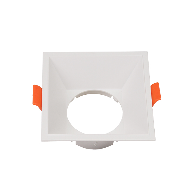Aro de encastrar ONIRO ABS quadrado C.8,1xL.8,1xAlt.3,5cm em ABS branco - Image 2