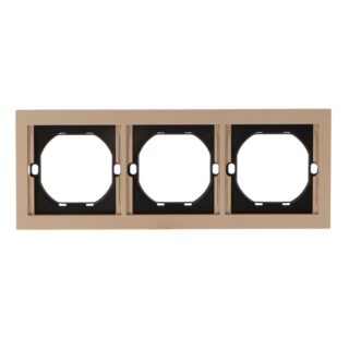 Moldura PC 3 Módulos CC-CL Dourado