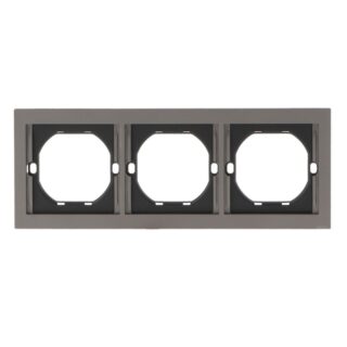 Moldura PC 3 Módulos CC-CL Cinza