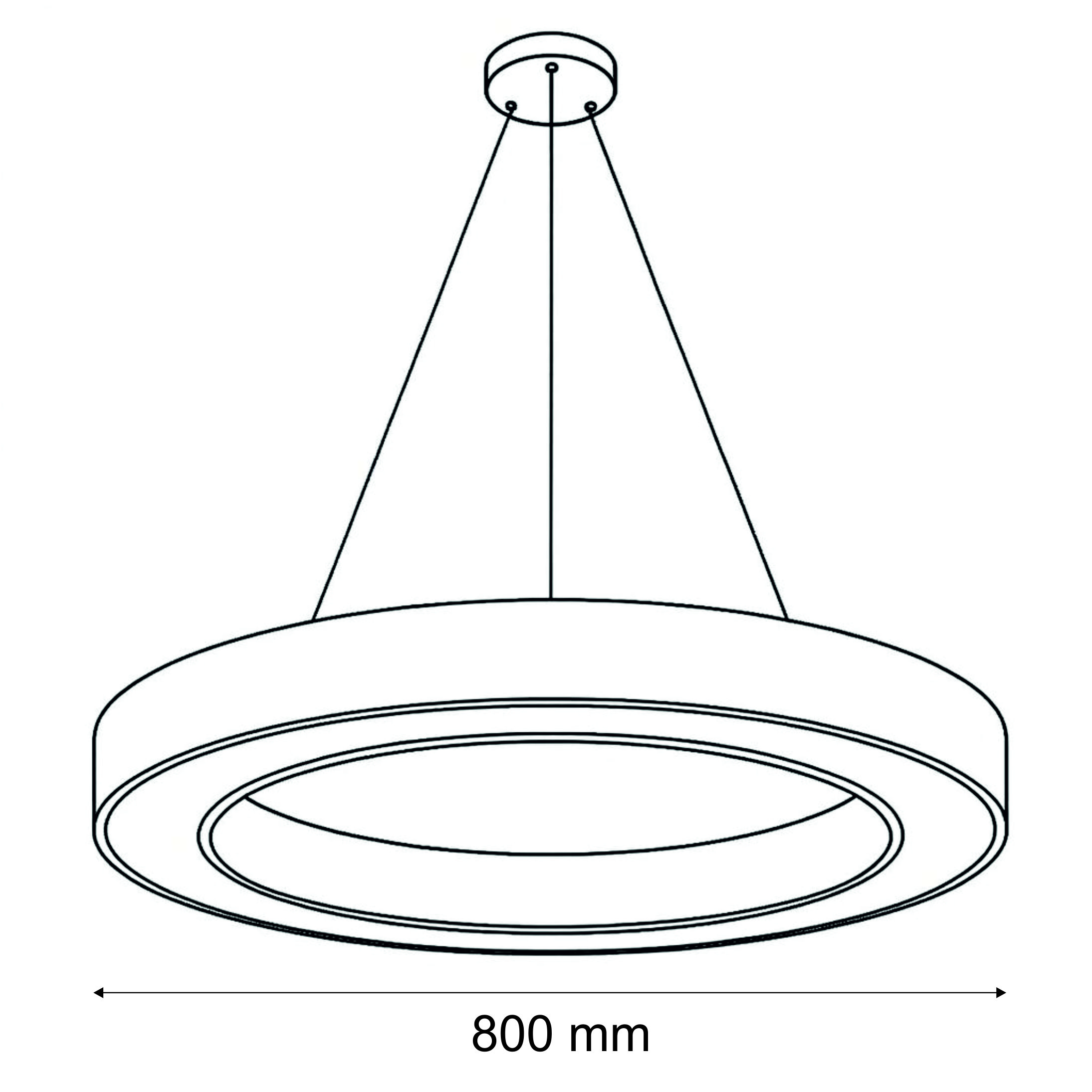 Candeeiro Suspenso LED 54W 4200K Ø 800mm - Image 2