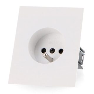 Tomada Schuko Francês - CC Branco