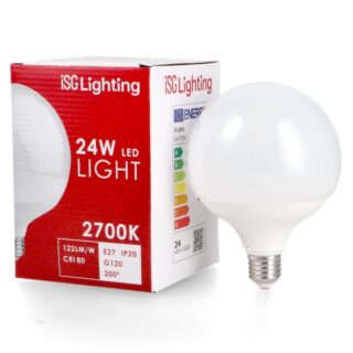 Lâmpada LED E27 G120 24W 6000K