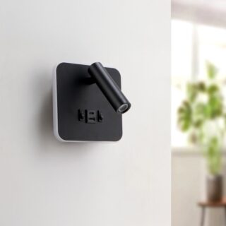 Aplique de Parede LED Ajustável Black Tube 10W