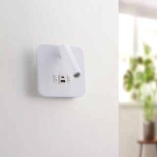 Aplique de parede LED ajustável White Tube 10W  4000K