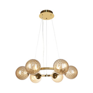 Candeeiro de tecto ANDREZA 22W LED 1600lm 2700K Alt.Reg.xD.68cm bronze