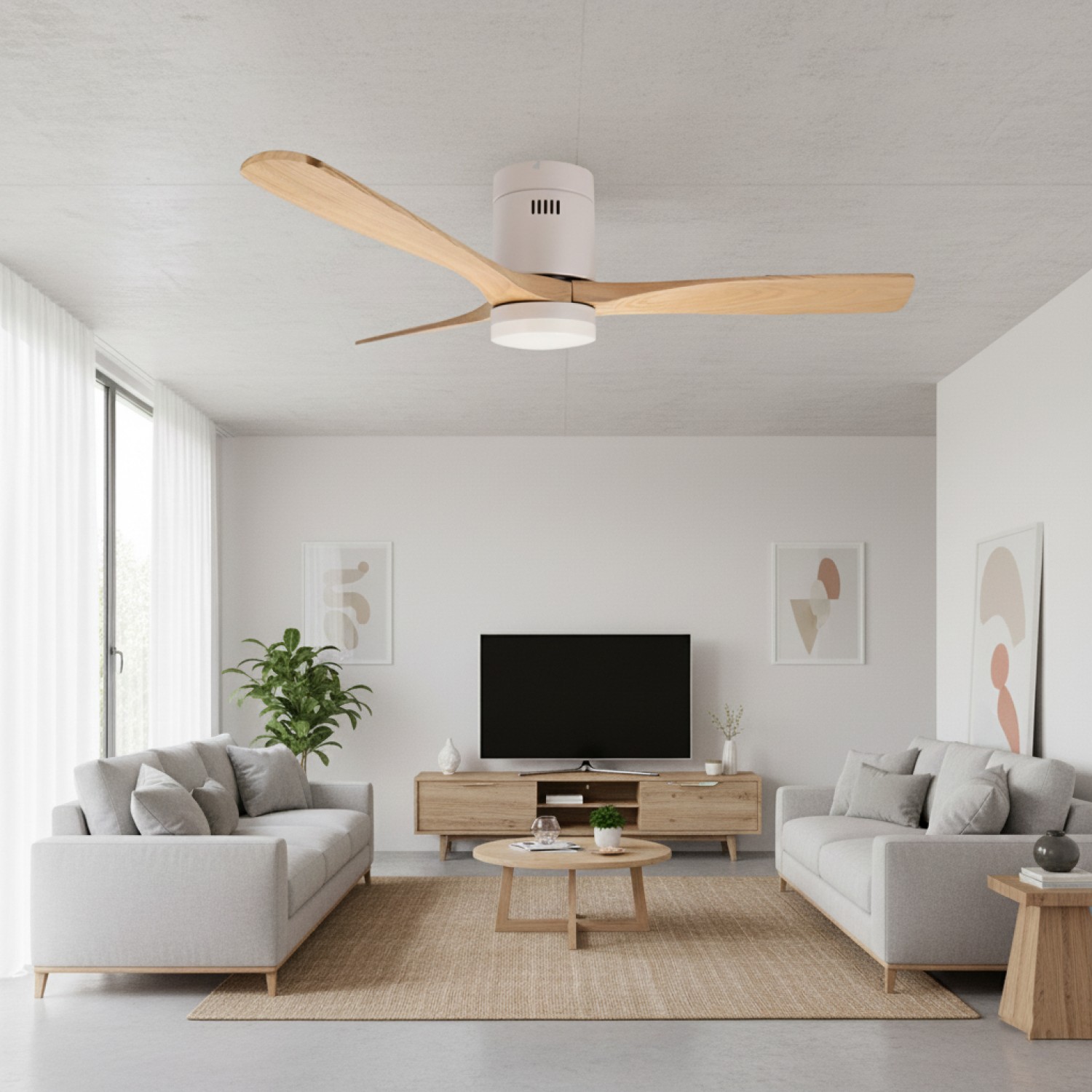 Ventoinha de Teto LED White Energy MDF CCT - Image 3