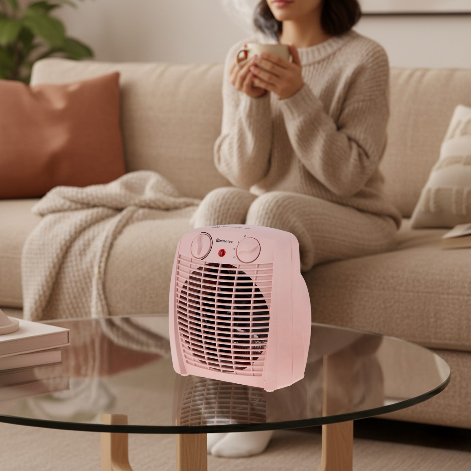 Aquecedor Elétrico Pink Comfort 2000W