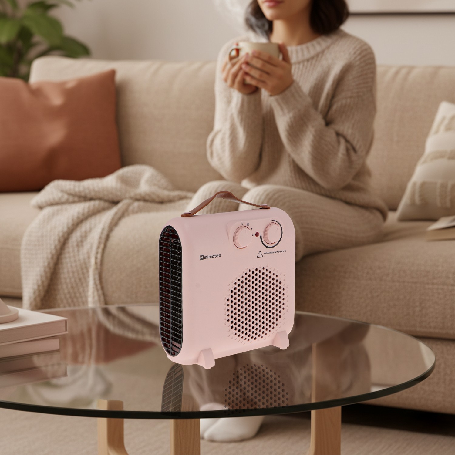 Aquecedor Elétrico Pink Compact 2000W