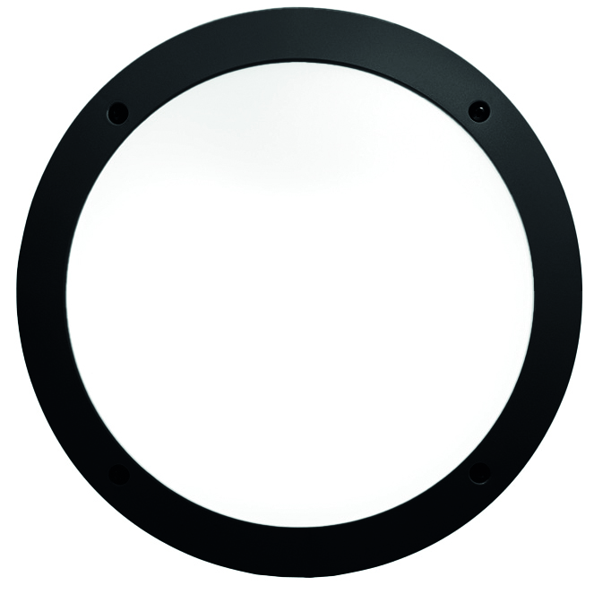 Plafond LUCIA 1xE27 IP66 C.30xL.9xAlt.30cm resina preta