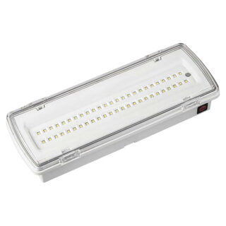 Luz de emergência KALANI mista IP65 1x4,8W LED 230lm 4000K C.27xL.10xAlt.5,4cm branco