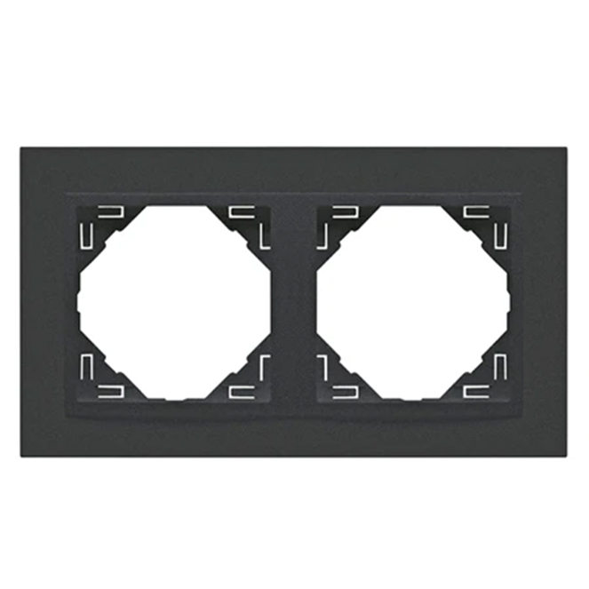 Espelho duplo LOGUS 90 cinza/cinza