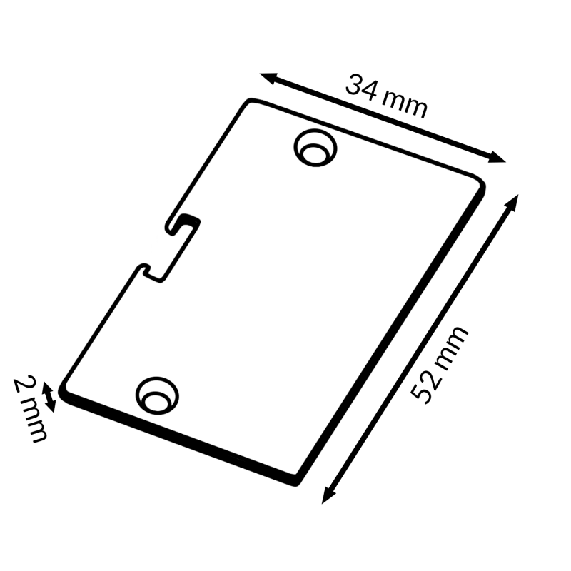 Pack de 2 topos para perfil LM3792 - Image 2