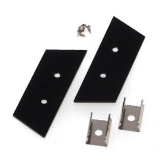 Pack de 2 topos e 2 grampos para perfil LM3831