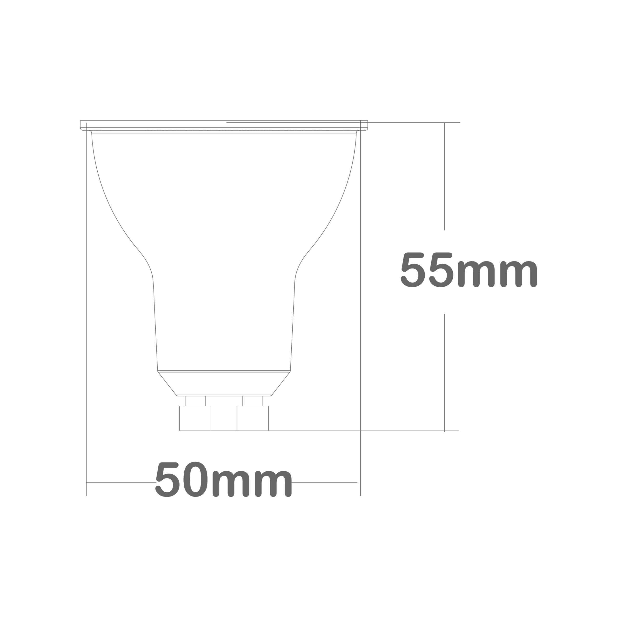 Lâmpada GU10 ECOMAX LED 7.5W 4000K 560lm 100° Branca - Image 2