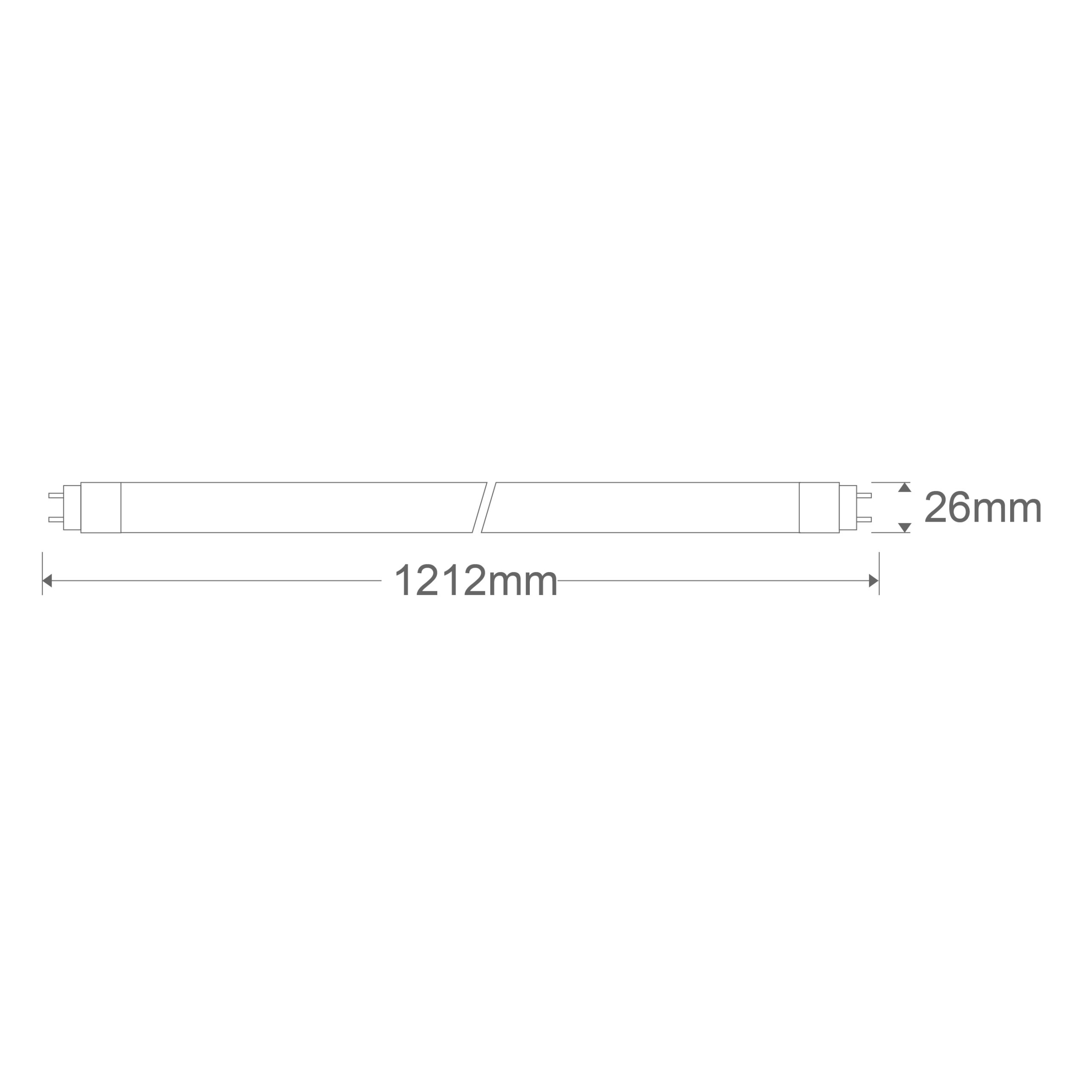 Lâmpada G13 T8 Tubular DURAMAX LED 120cm 18W 5000K 2700lm (150lm/W) Alta Eficiência - Image 2
