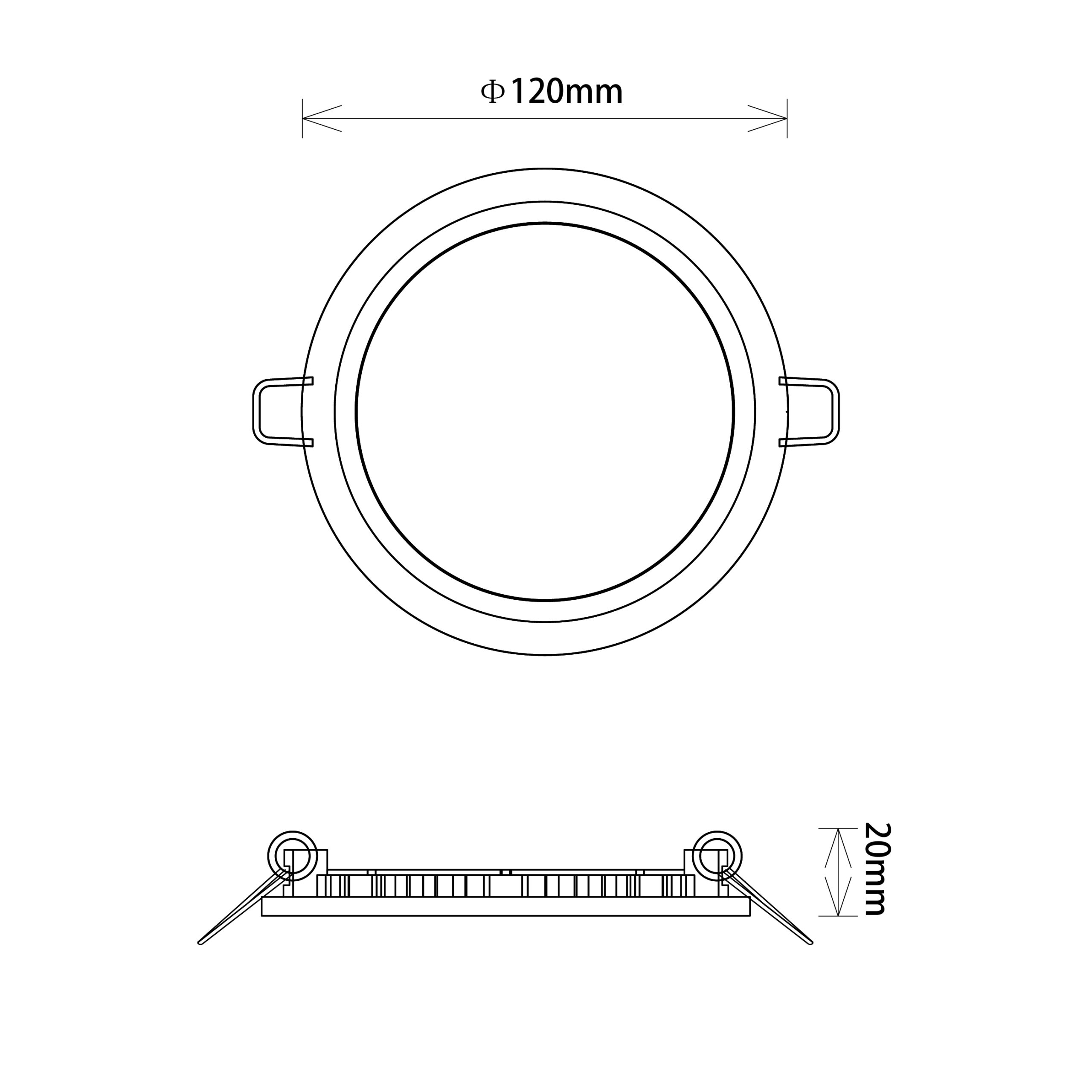 Foco de encastrar INTEGO CLASSIC redondo 6W LED CCT 480lm 120° Alt.1,1xD.12cm branco - Image 2