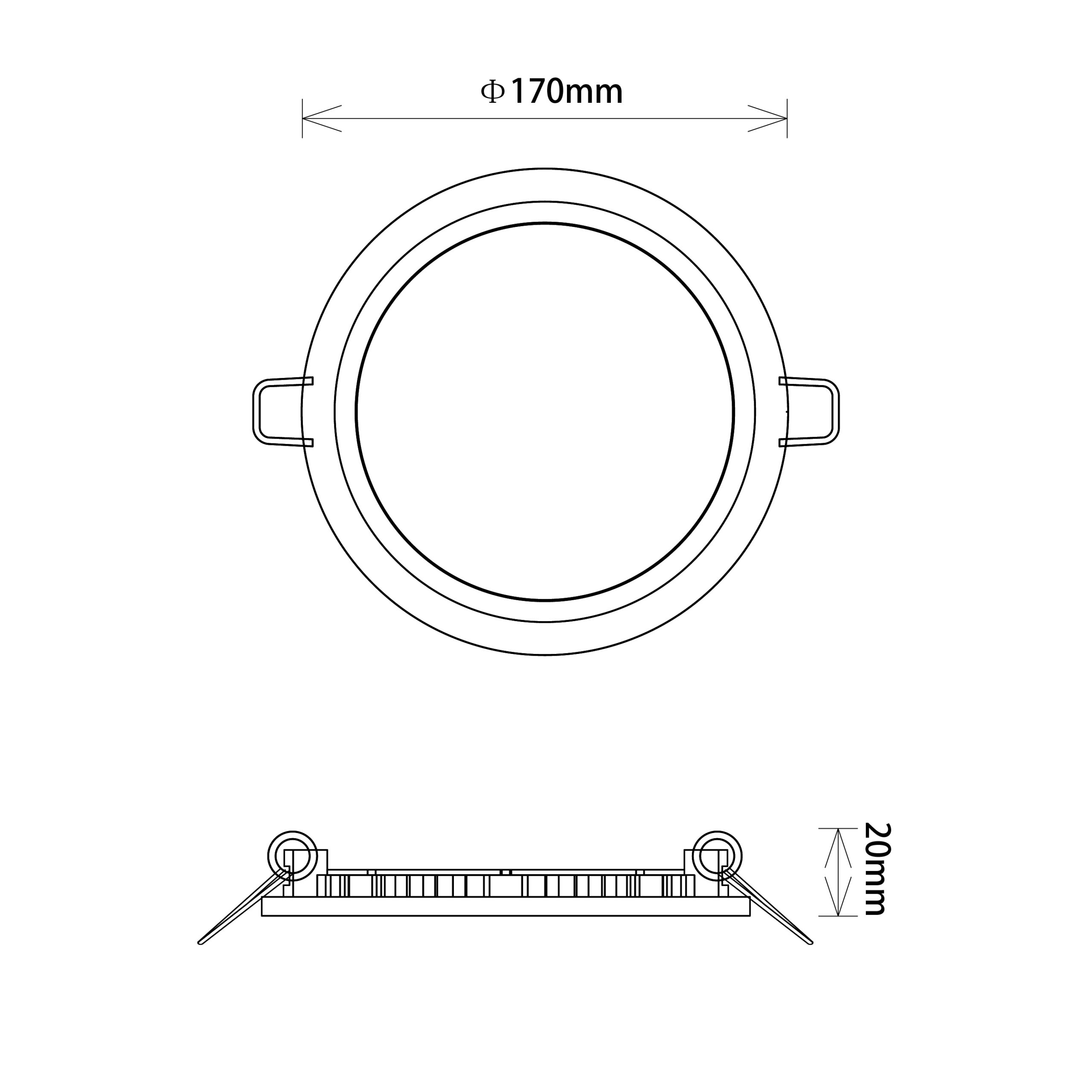 Foco de encastrar INTEGO CLASSIC redondo 12W LED CCT 1000lm 120° Alt.1,1xD.17cm branco - Image 2
