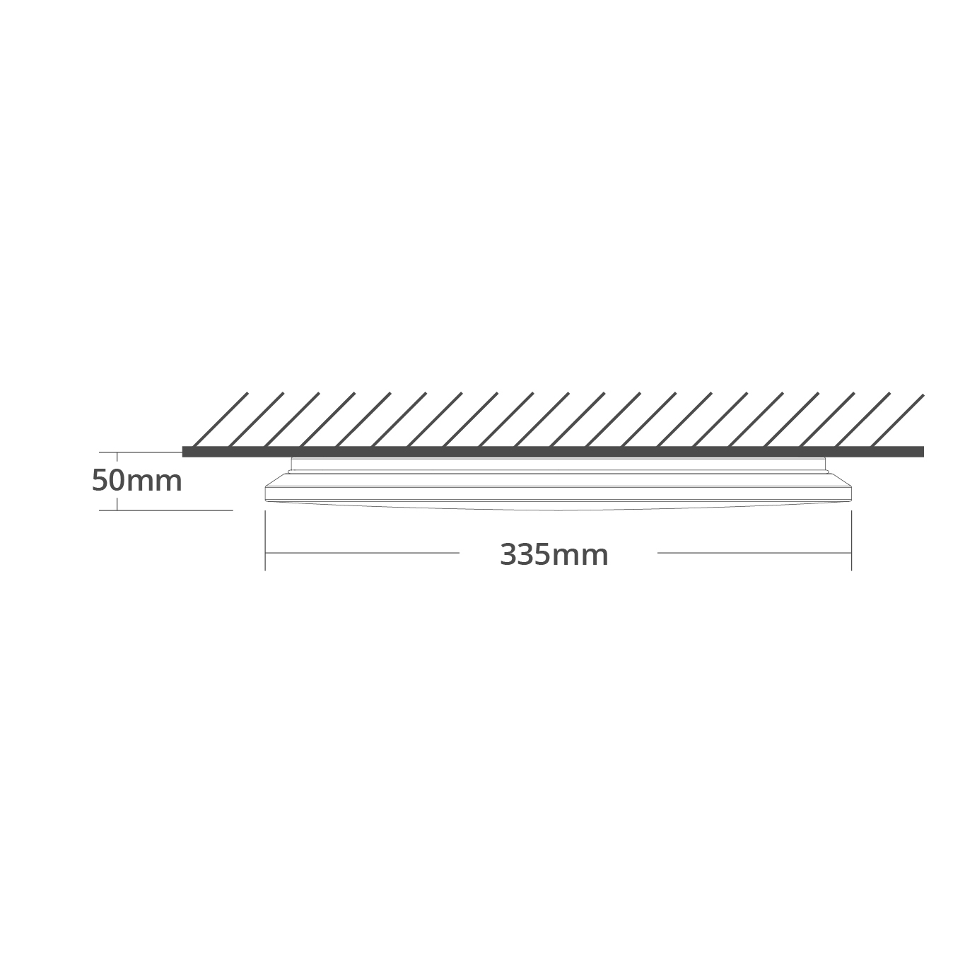 Plafond LED Surf Modern LED 18W CCT 1850lm Alt.5xD.33,5cm branco - Image 3