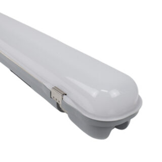 Armadura estanque LINESTA X2 D 150cm IP65 48W LED 5200lm 6400K C.150xL.7,4xAlt.7,5cm cinzento