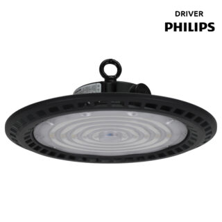 Campânula MEGAVISION IP65 150W/120W/90W LED 150lm/W 6500K 90° Alt.11xD.36cm preto