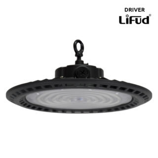 Campânula MEGAVISION IP65 150W/120W/90W LED 150lm/W 6500K 90° Alt.11xD.36cm preto