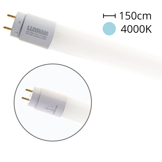 Lâmpada G13 T8 Tubular VALUE LED 150cm 22W 4000K 2300lm 270º