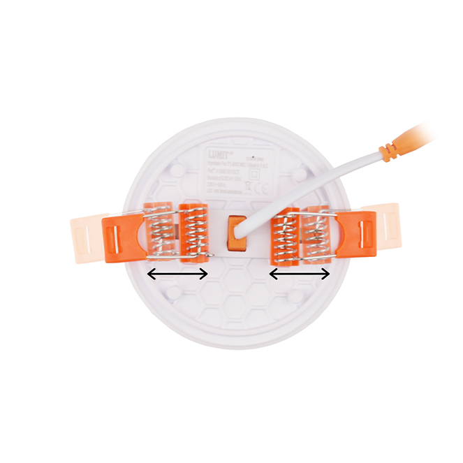 Foco de encastrar LIRA CCT redondo 10W LED 1000lm 3000-4000-6500K Alt.2xD.8,5cm branco - Image 2