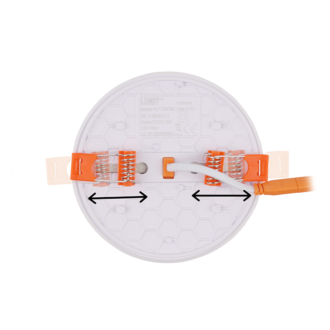 Foco de encastrar LIRA CCT redondo 18W LED 2000lm 3000-4000-6500K Alt.2xD.12cm branco - Image 2