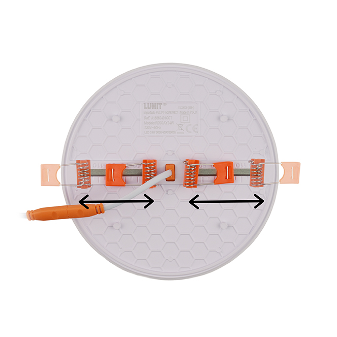 Foco de encastrar LIRA CCT redondo 24W LED 2600lm 3000-4000-6500K Alt.2xD.17cm branco - Image 2