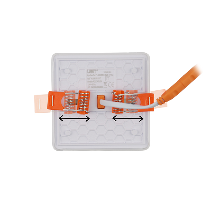 Foco de encastrar RUPIA CCT quadrado 10W LED 1000lm 3000-4000-6500K C.9,2xL.9,2xAlt.2cm branco - Image 2