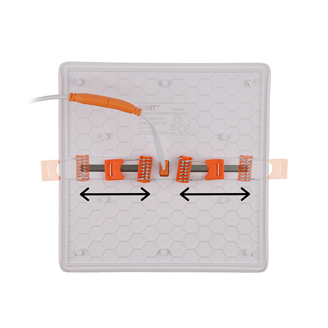 Foco de encastrar RUPIA CCT quadrado 24W LED 2600lm 3000-4000-6500K C.17,5xL.17,5xAlt.2cm branco - Image 2