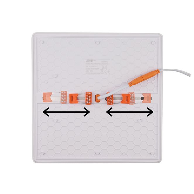 Foco de encastrar RUPIA CCT quadrado 36W LED 4000lm 3000-4000-6500K C.23xL.23xAlt.2cm branco - Image 2