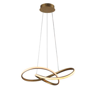 Suspensão SAMIRA 40W LED 3CCT 1700lm D.60cm dourada