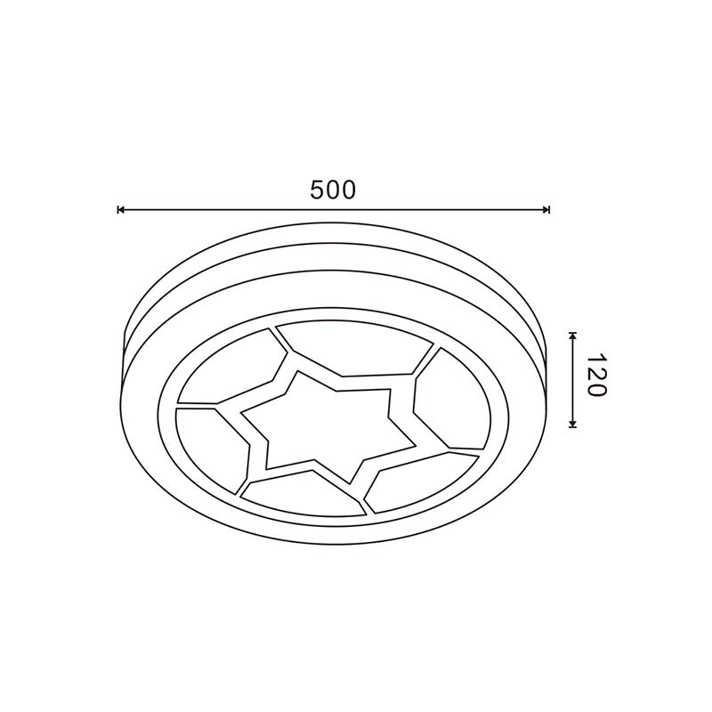 Lâmpada de Teto LED Diamond Star CCT - Image 2
