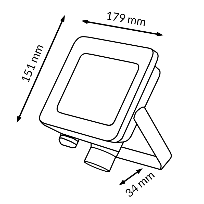 Projetor LED Verona Black 30W CCT - Image 2