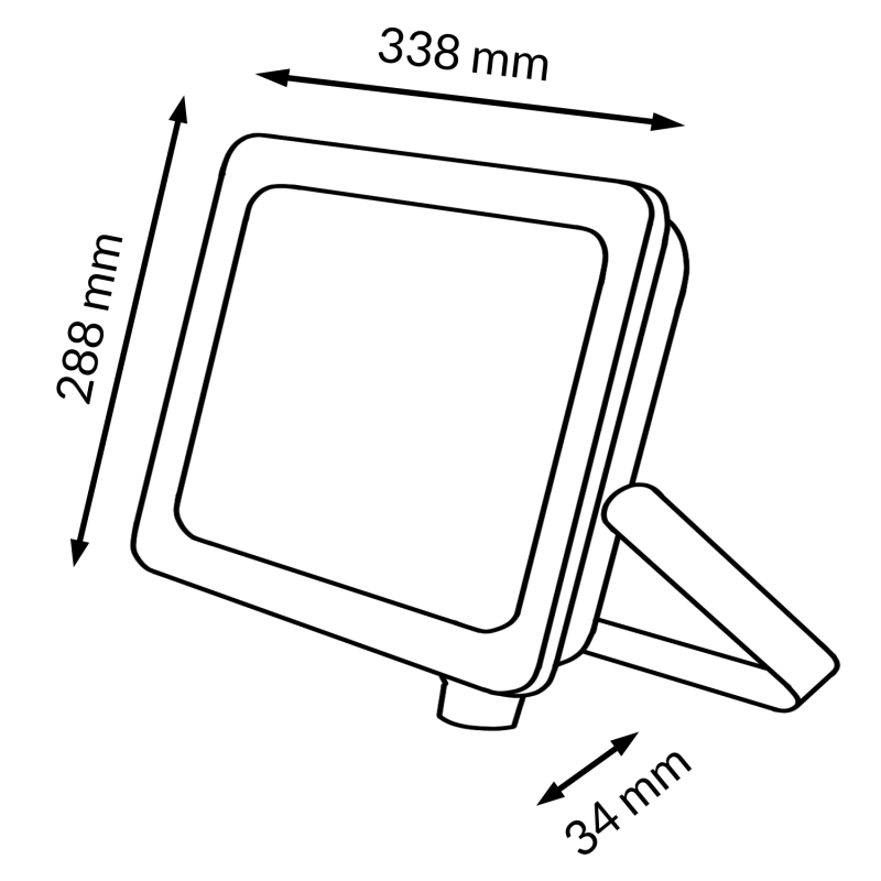 Projetor LED Verona Black 200W CCT - Image 2