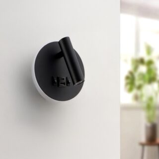 Aplique de Parede LED Ajustável Black Round 10W 4000K