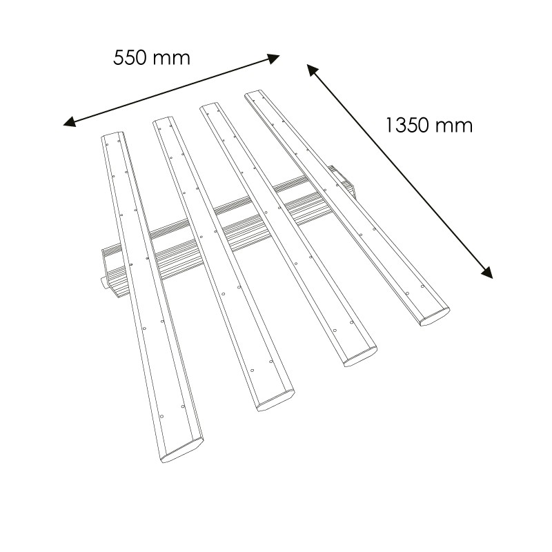 Luminária Led Spider Grow 320W de Cultivo Regulável - Image 2