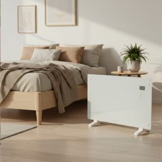 Radiador Convector Elétrico Branco Glass 2000W