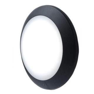 Aplique BERTA 1xE27 IP66 Alt.8xD.27,5cm resina preta