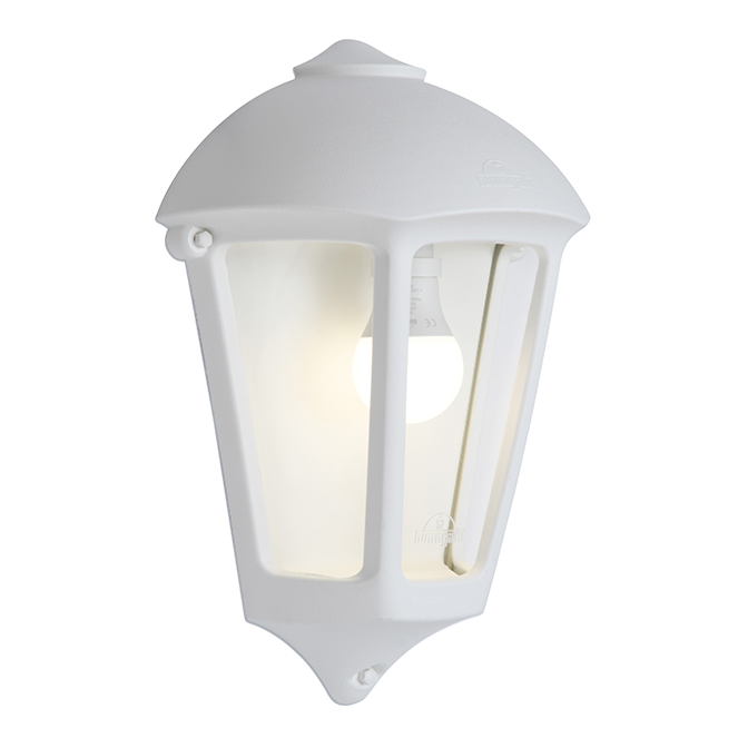 Aplique GIULIO 1xE27 IP55 C.26,5xL.14xAlt.37,5cm resina branco