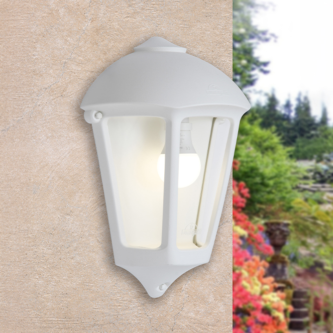 Aplique GIULIO 1xE27 IP55 C.26,5xL.14xAlt.37,5cm resina branco - Image 2