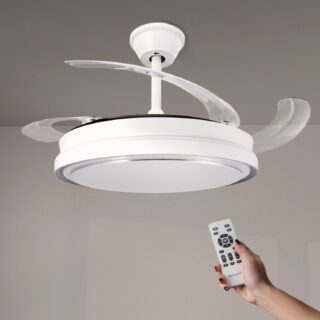 Ventoinha de Teto LED White Hood ø107 Cm