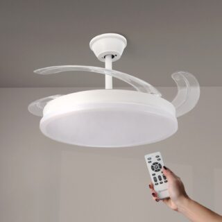 Ventoinha de Teto LED White Otah ø107 Cm CCT