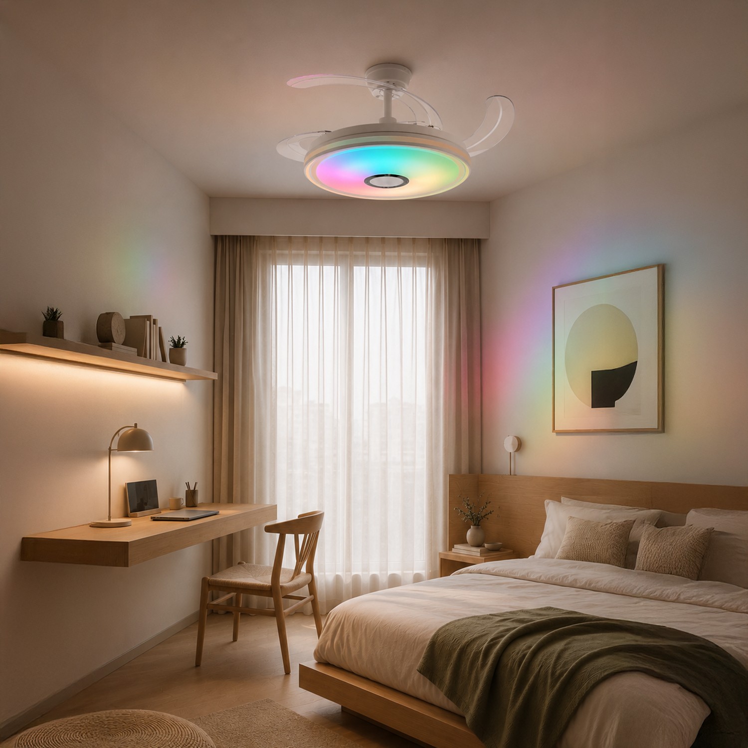 Ventoinha de Teto LED Party Smart ø106 Cm RGB+CCT - Image 3