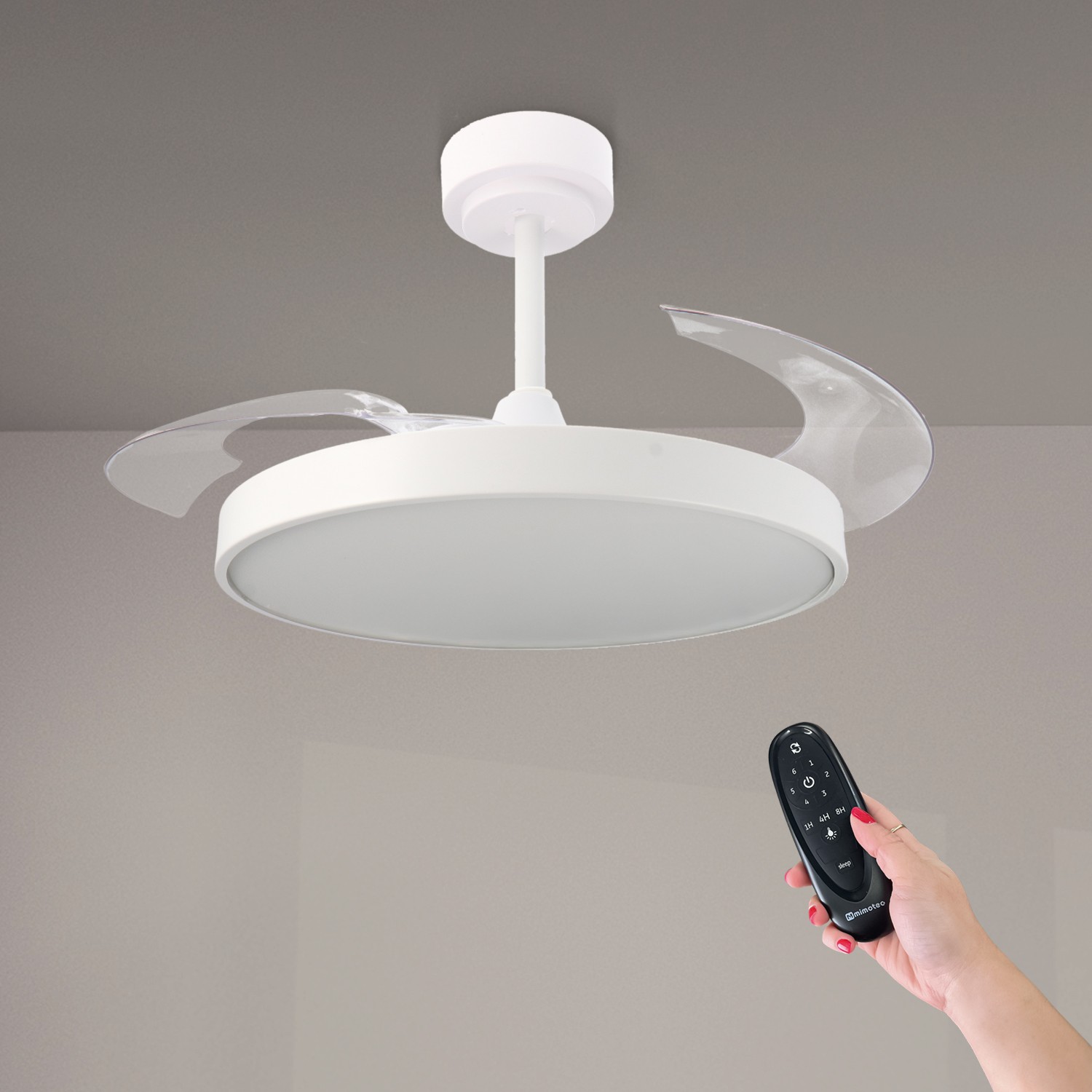 Ventoinha de Teto LED Coal Ø108 cm CCT
