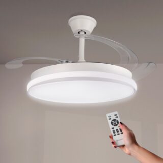 Ventoinha de Teto LED White Heer ø107 Cm
